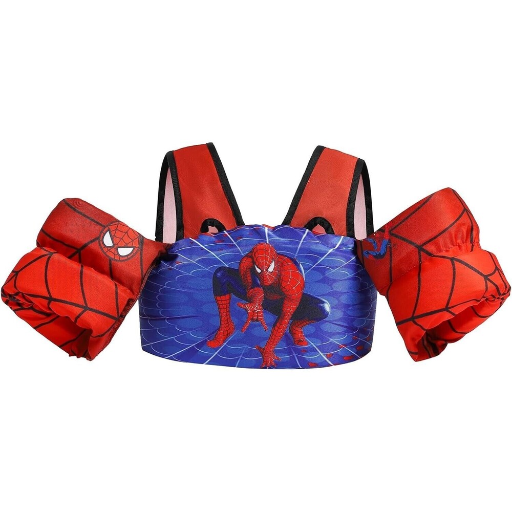 Spiderman Boys Pool Jumper Arm Floatie Swim Vest, Kids/Toddler 22-66 Lbs NEW